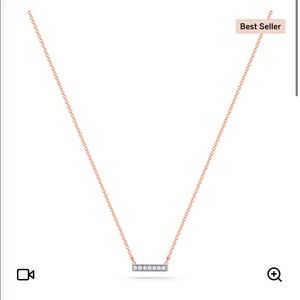 SYLVIE ROSE BAR NECKLACE ROSE GOLD